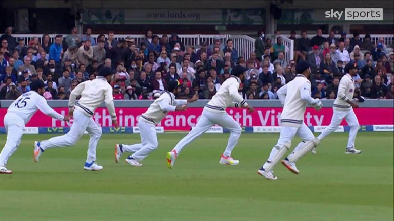 Rory Burns was out for a duck in the first over of England's second innings, with opening partner Dom Sibley also dismissed without scoring