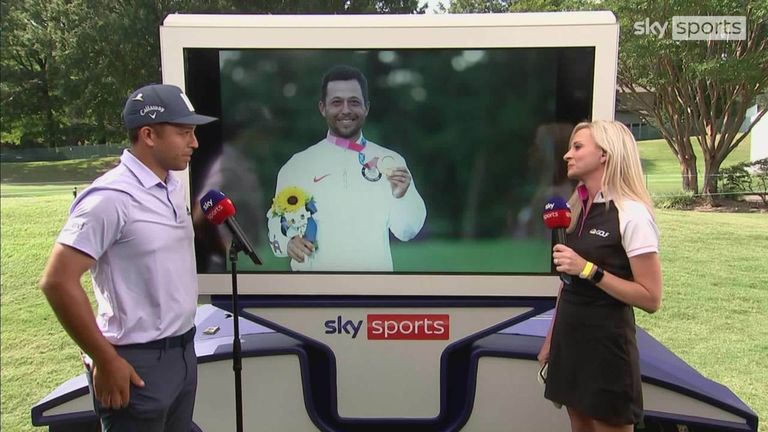 New Olympic gold medallist Xander Schauffele reflects on the positive reaction he has received from players and fans at the WGC-FedEx St. Jude Invitational.