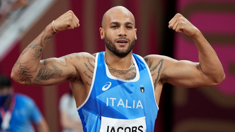 Lamont Marcell Jacobs claimed a stunning victory to take the Olympic 100m title in Tokyo