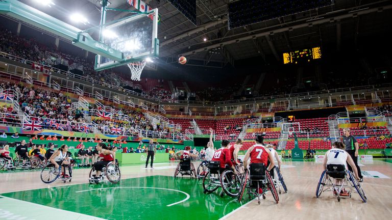 Williams in action for ParalympicsGB against Canada at the Rio Games five years ago (image: onEdition)