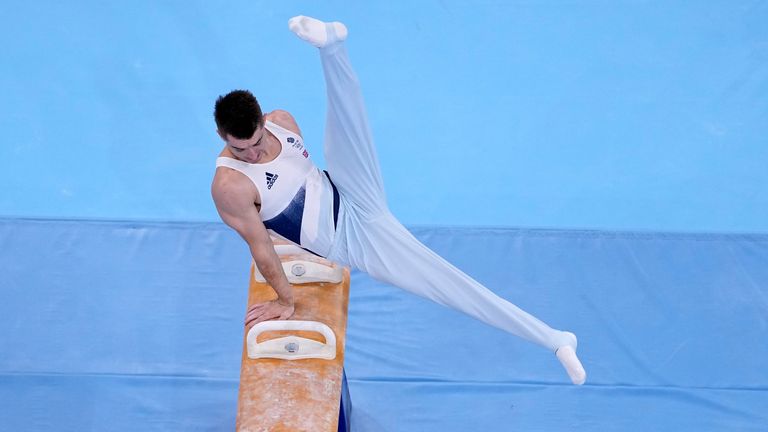 Max Whitlock produced a superb score of 15.583 in the final