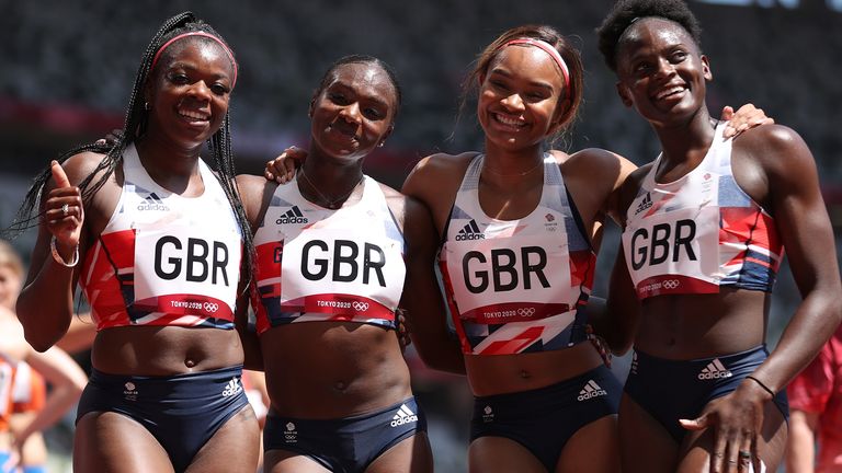 The team set a new British record in the heat and safely moved into Friday's final
