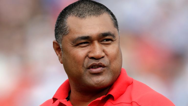 Toutai Kefu coached Tonga at the 2019 Rugby World Cup
