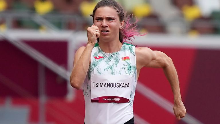 Mark Adams, spokesman for the International Olympic Committee, says the Belarusian Olympian who refused to get on a flight from Tokyo after she said she was taken to an airport against her will is 'safe and secure'