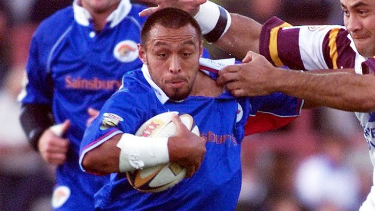 Willie Poching in action for Wakefield during his playing days