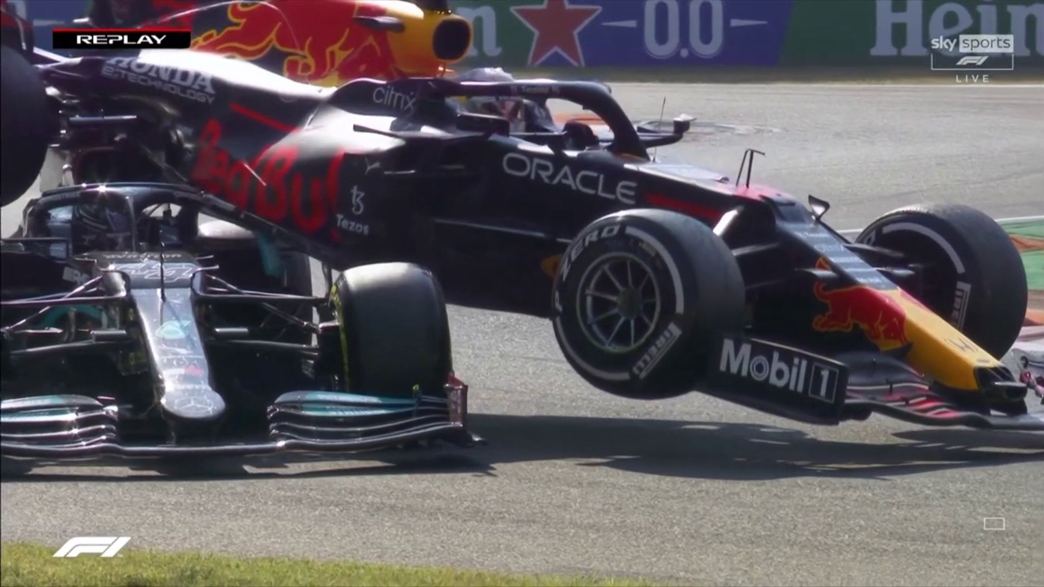 Lewis Hamilton vs Max Verstappen Explaining the frightening F1 crash, the penalty, and how halo saved Mercedes driver F1 News