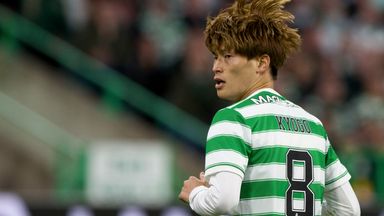 Image of Kyogo Furuhashi will be out for 'at least three to four weeks' with a knee problem