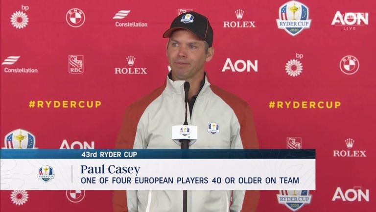 Paul Casey reflects on fearing his Ryder Cup playing days were over before his return to Team Europe in 2018, as well as looking ahead to his role in this year's contest