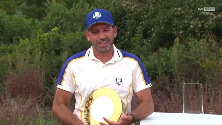 Sergio Garcia was the European recipient of the Nicklaus-Jacklin Award Presented By Aon, given to the player who best displays the spirit of the event