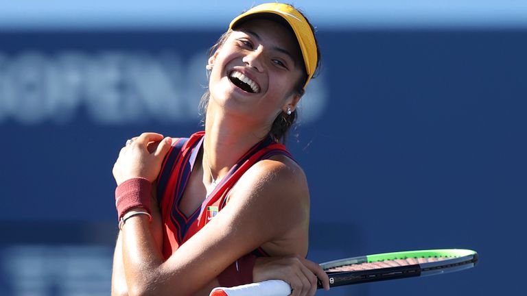 Emma Raducanu is enjoying a rollercoaster ride at the US Open with American Shelby Rogers next in line for the British teenager (Brad Penner/USTA via AP)