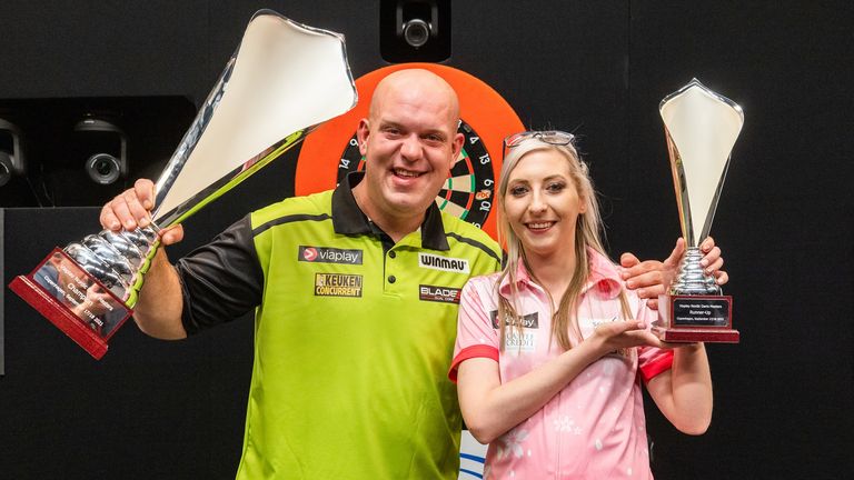 Fallon Sherrock a battu le numéro 5 mondial Dimitri Van den Bergh en route pour atteindre la finale du Nordic Darts Masters le week-end dernier