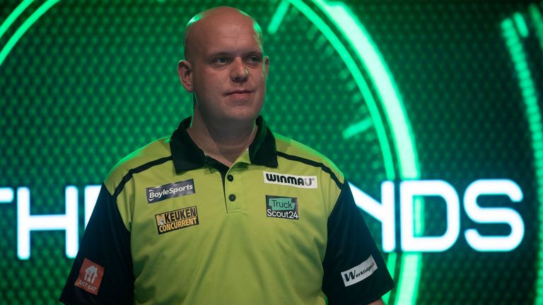Michael van Gerwen topped the Premier League table in his first seven appearances