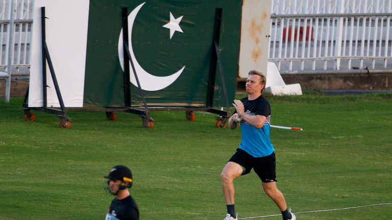 New Zealand had practised at the Pindi Cricket Stadium ahead of their scheduled series against Pakistan