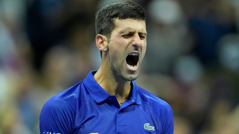 Novak Djokovic s'est battu pour une victoire en cinq sets sur Alexander Zverev pour atteindre la finale de l'US Open où il affrontera Daniil Medvedev pour une place dans les livres d'histoire (crédit Image : Jo Becktold/CSM via ZUMA)