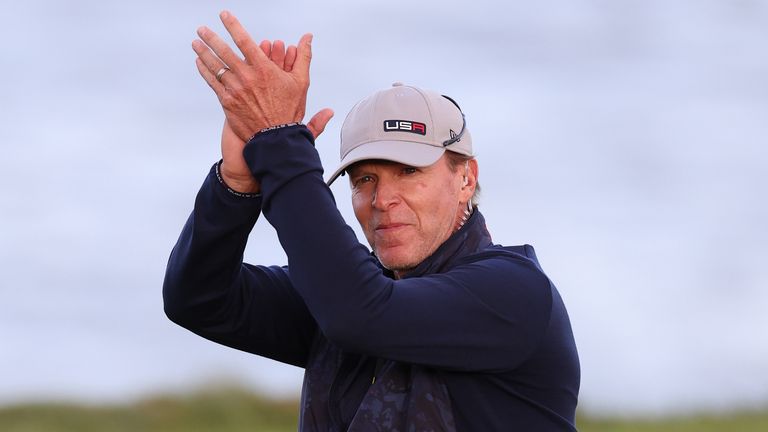 Steve Stricker has told his side not to take their foot off the gas on Saturday