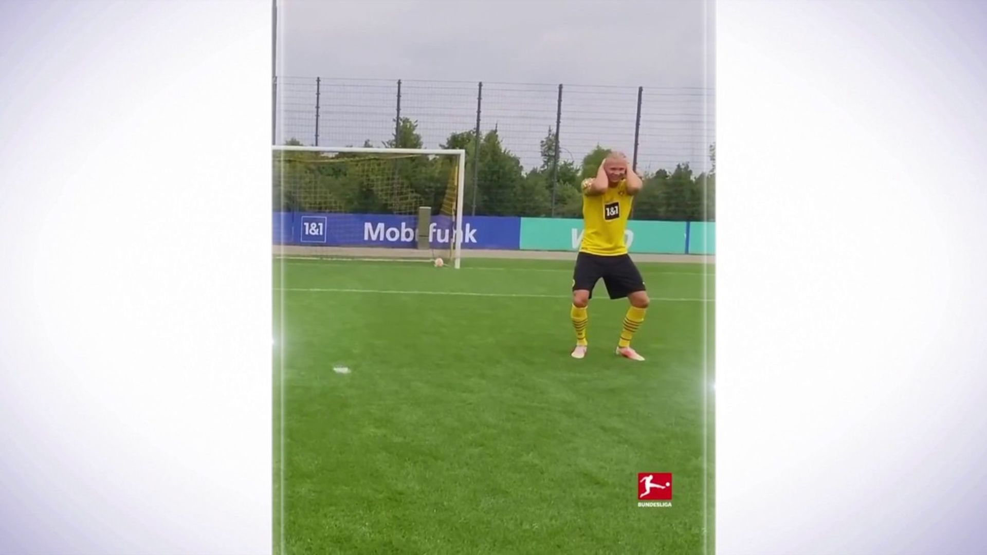 Haaland's incredible target practice drill!