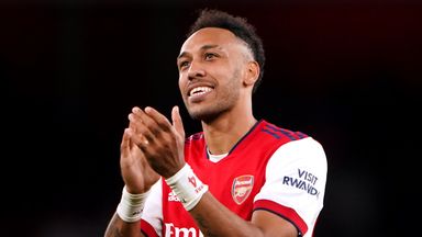 Pierre-Emerick Aubameyang has made 15 appearances for Arsenal this season and scored four league goals