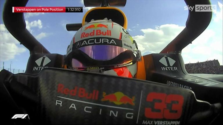 Go onboard with Verstappen as the Red Bull driver secured pole position for the United States GP in Austin, Texas