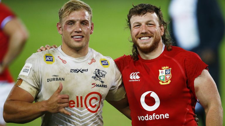 Richardson faced the British and Irish Lions and Scotland's Hamish Watson playing for the Sharks in the summer