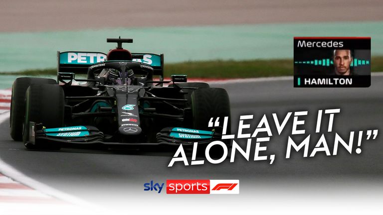 Lewis Hamilton, Türkiye Grand Prix'sinin sonunda bir lastik değişikliğiyle yerlerini kaybettikten sonra hayal kırıklığını takım radyosu ile paylaşıyor.