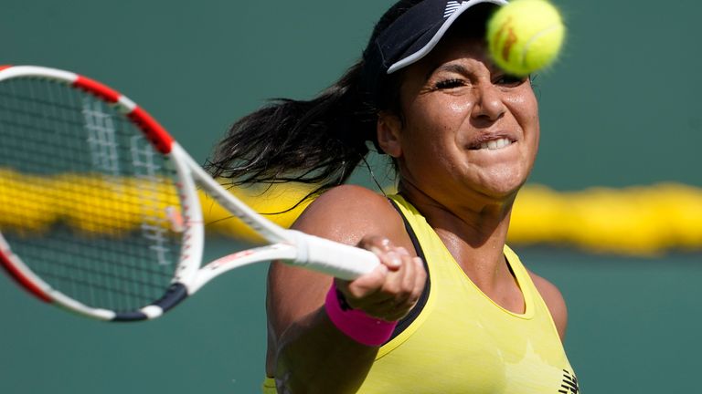 Heather Watson suffered her sixth successive defeat
