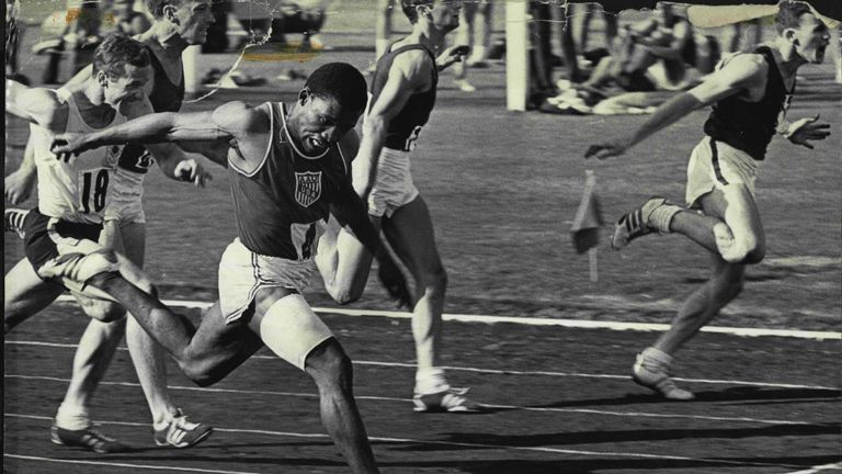 Pender wins the Australian 100 metres championship seven months before the 1968 Olympics