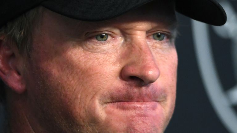 Jon Gruden: Las Vegas Raiders and ex-head coach to work out a financial  settlement after his resignation | NFL News | Sky Sports