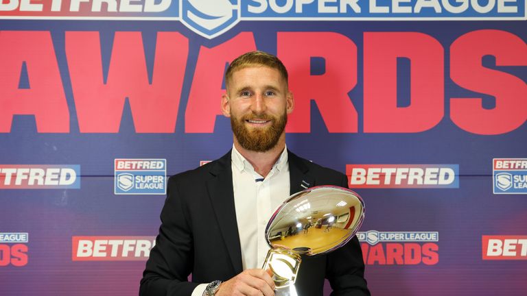 Sam Tomkins was named 2021's Steve Prescott Man of Steel, his second time winning the award after picking it up in 2012