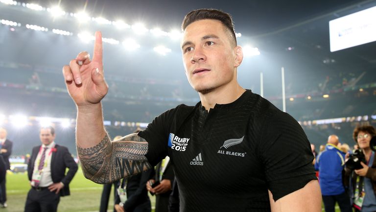 Sonny Bill Williams helped the All Blacks to two Rugby World Cup triumphs
