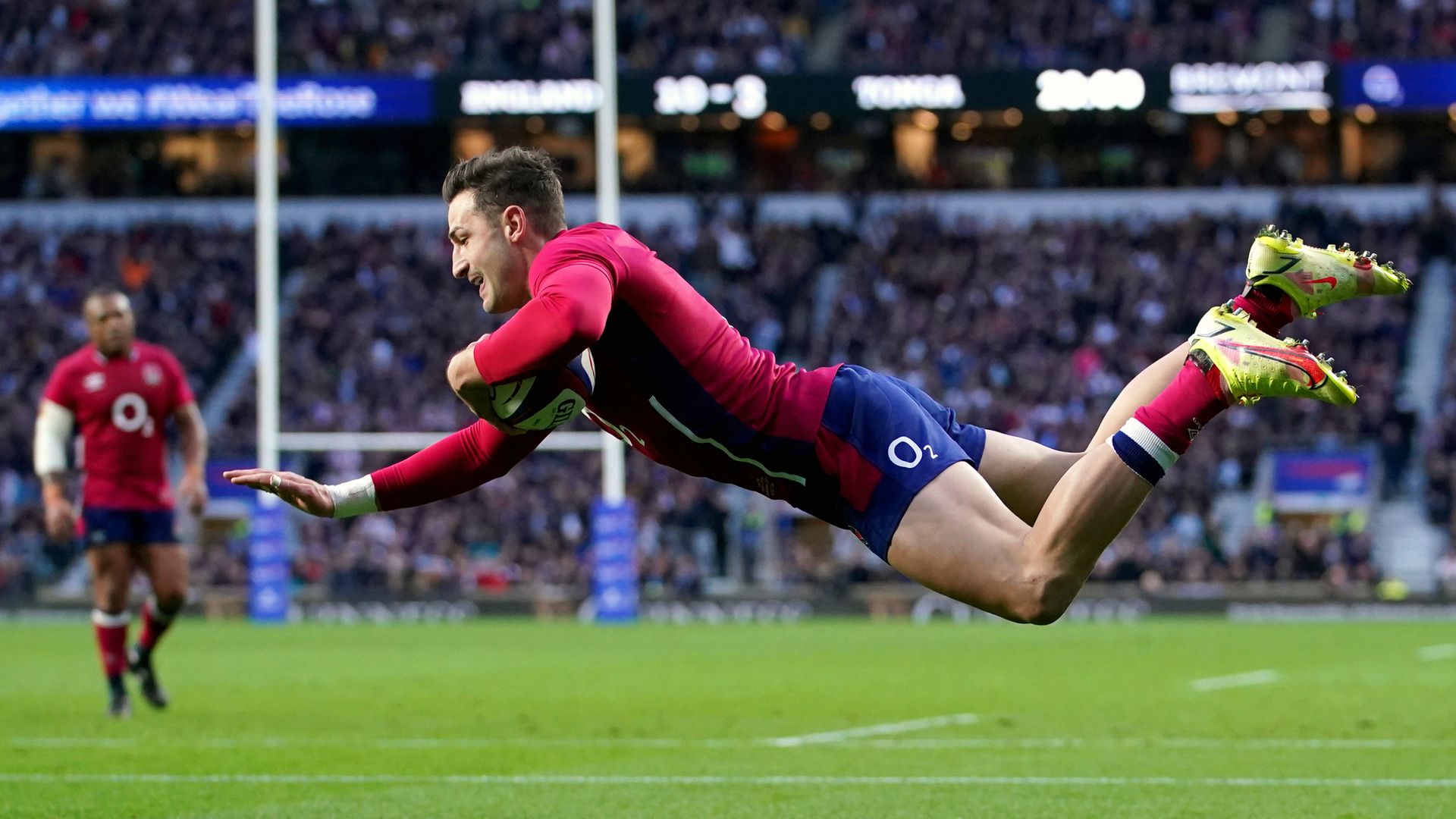 England cruise past Tonga in Farrell's absence