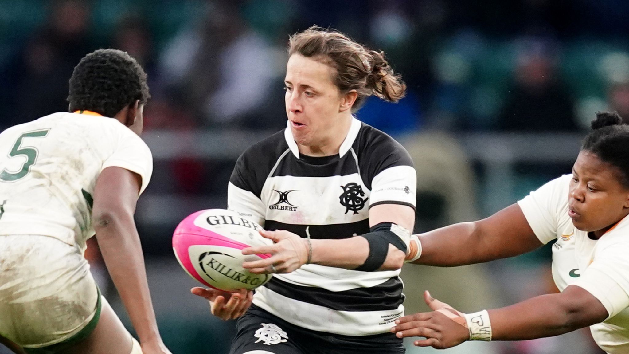 barbarians women rout south africa at twickenham as sarah levy scores hat trick of tries rugby union news sky sports