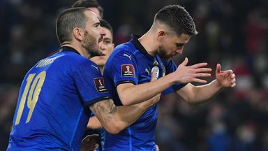 Jorginho missed a penalty as Italy were held to a 1-1 draw by Switzerland