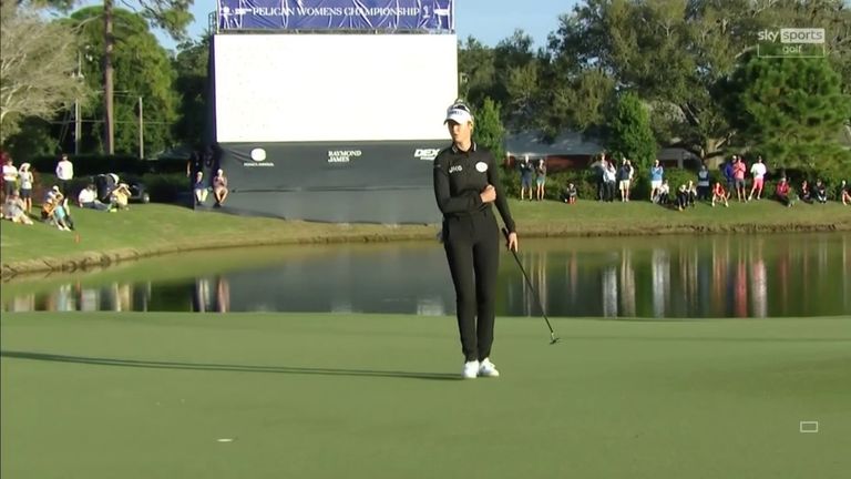 Highlights from an incredible end to the LPGA Tour's Pelican Women's Championship, where Nelly Korda took the play-off victory