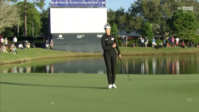 Highlights from an incredible finish to the LPGA Tour's Pelican Women's Championship, where Nelly Korda snatched play-off victory