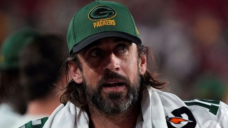 Green Bay Packers quarterback Aaron Rodgers missed last week's loss to the Kansas City Chiefs
