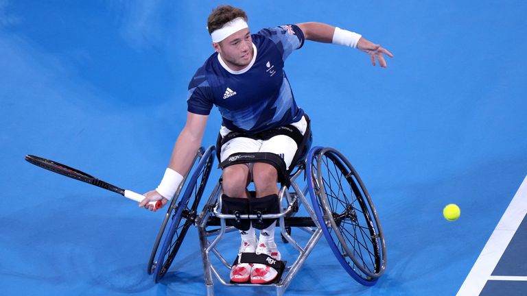 Alfie Hewett spoke of the 'floods of tears' that followed after he was cleared to continue his wheelchair tennis career