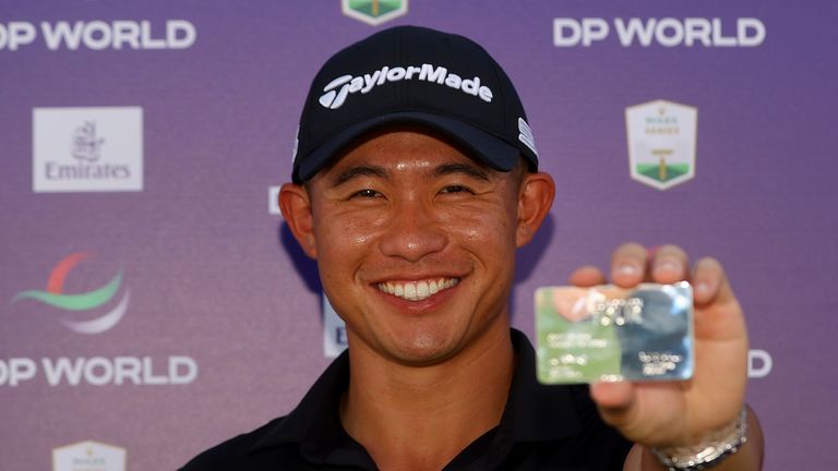 Collin Morikawa is now a life member of the European Tour