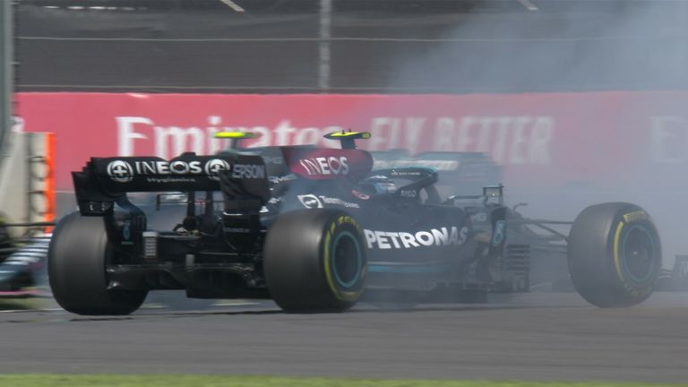 A closer look at a dramatic start to the Mexico City Grand Prix as Max Verstappen overtook both Mercedes drivers