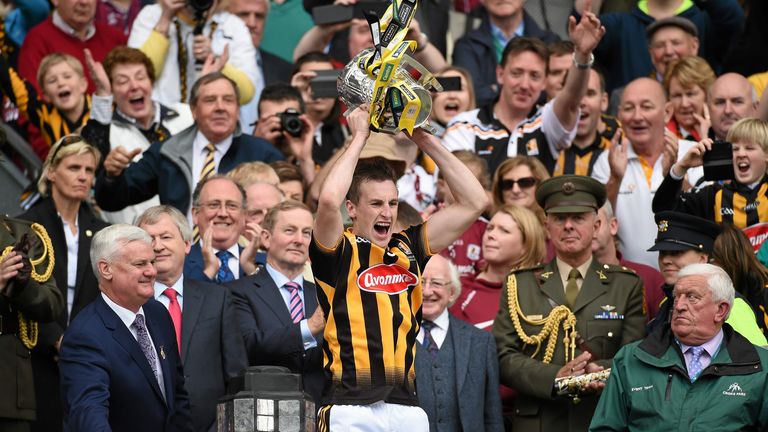 Holden lifts the Liam MacCarthy Cup after the 2015 All-Ireland final win over Galway