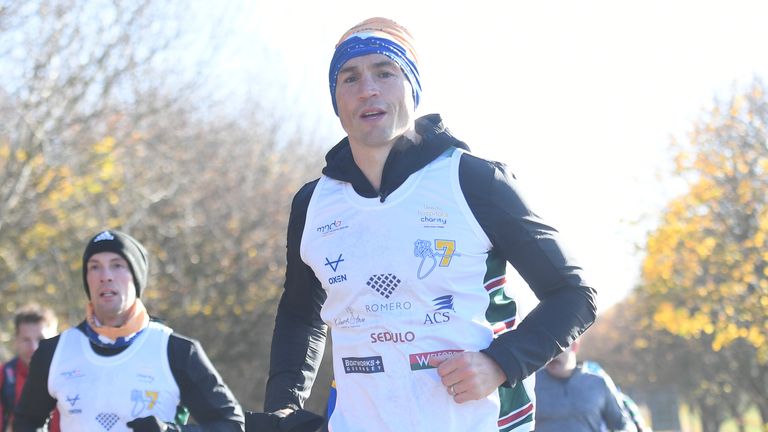 Kevin Sinfield ran 101 miles between Leicester and Leeds in his latest challenge