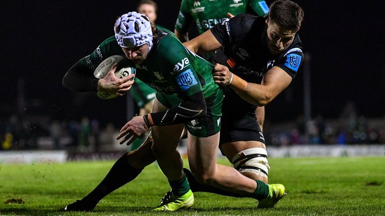 Mack Hansen a permis au Connacht de démarrer dès le début de sa victoire contre les Ospreys