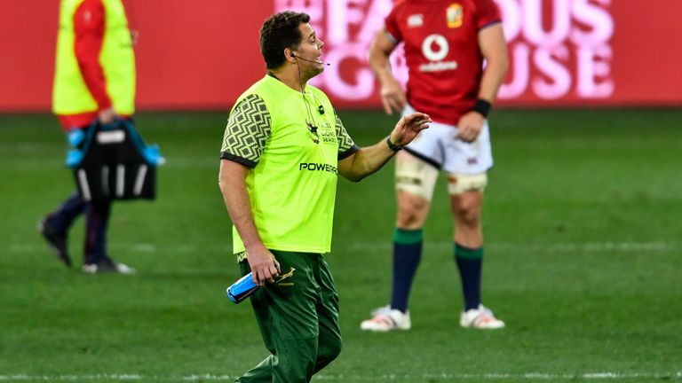 South Africa will be without head coach/waterboy Rassie Erasmus on Saturday
