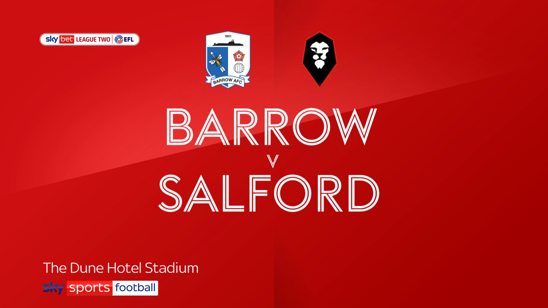 Barrow 0-2 Salford: Ash Hunter on target as Ammies stroll to comfortable win