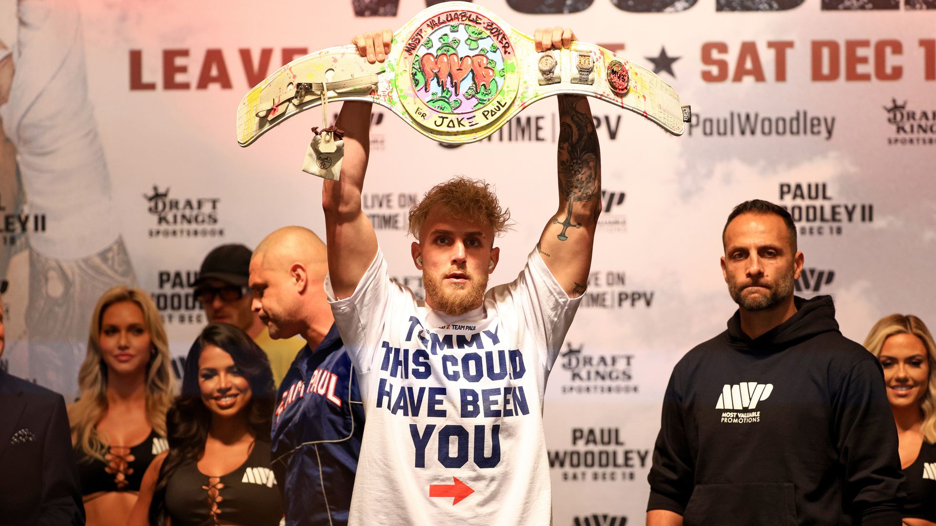 Jake Paul aims dig at Tommy Fury during weigh-in