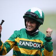 Rachael Blackmore after winning the Grand National on Minella Times