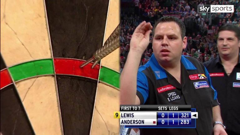 Watch Lewis' incredible 9-darter against Anderson in the final of the World Championship back in 2011