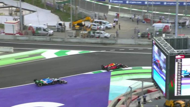 Max Verstappen and Esteban Ocon almost collide during the opening practice ahead of the Saudi Arabian GP.