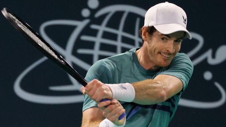 Andy Murray defeated Dan Evans in the Mubadala World Tennis Championship