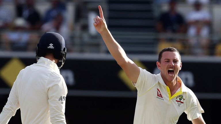 Josh Hazlewood's opening spell in England's second innings set Australia on the road to victory