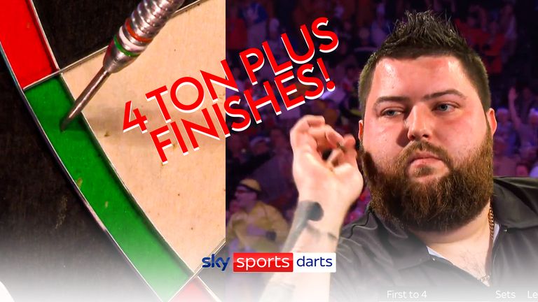 Michael Smith hit four ton-plus finishes during his victory over William O'Connor